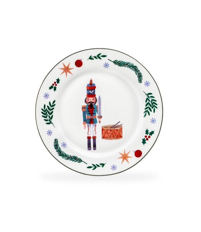Assorted Nutcracker Wonderland 8" Salad Plates - Set of 4