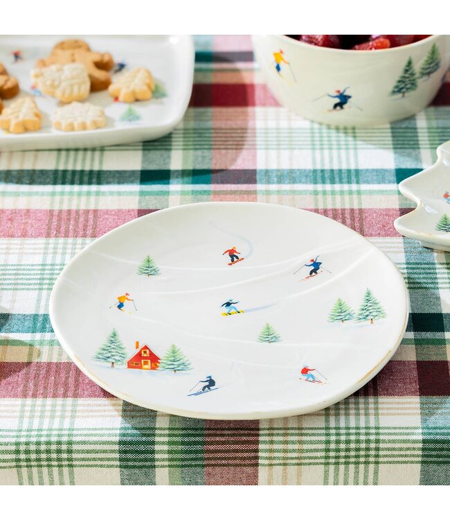 Winter Ski Slope - 8.75" Dessert / Salad Plate