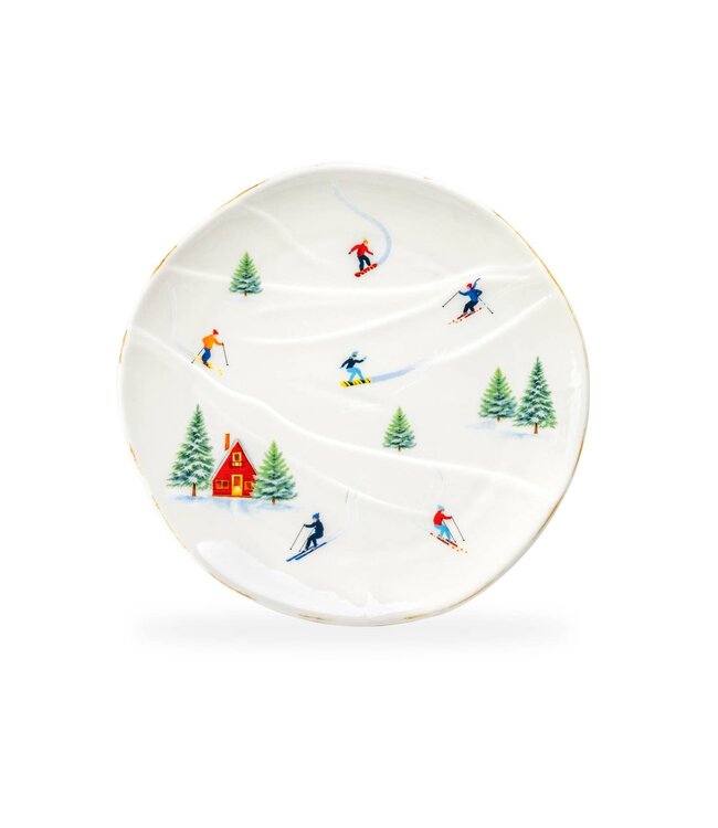 Winter Ski Slope - 8.75" Dessert / Salad Plate