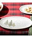 Winter Pine Trees 12" Oval Platter