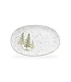 Winter Pine Trees 12" Oval Platter