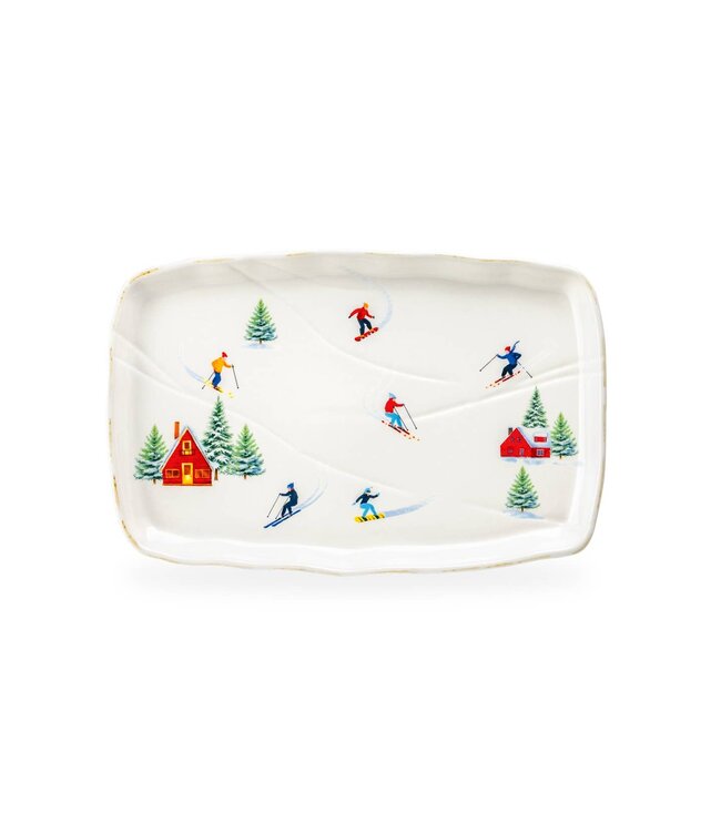 Winter Ski Slope 10.4" Serving Tray