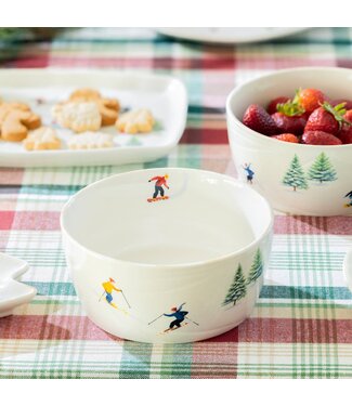 Winter Ski Slope 6" Bowl