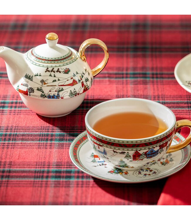 Holiday Winter Wonderland Tea For One Set