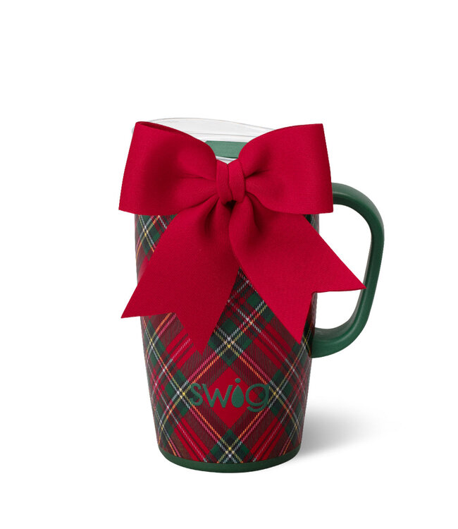 Swig 18oz Christmas Plaid Travel Mug