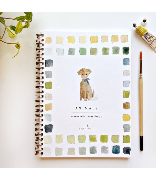 Animals Watercolor Workbook