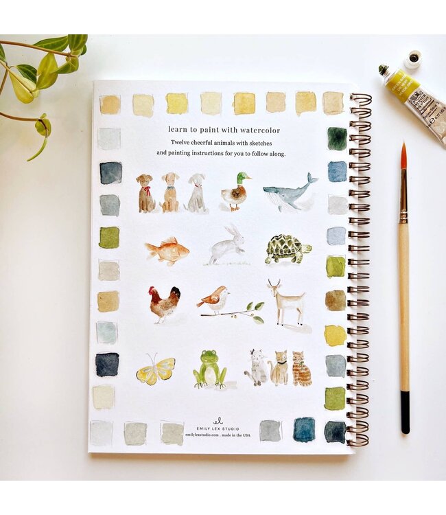 Animals Watercolor Workbook