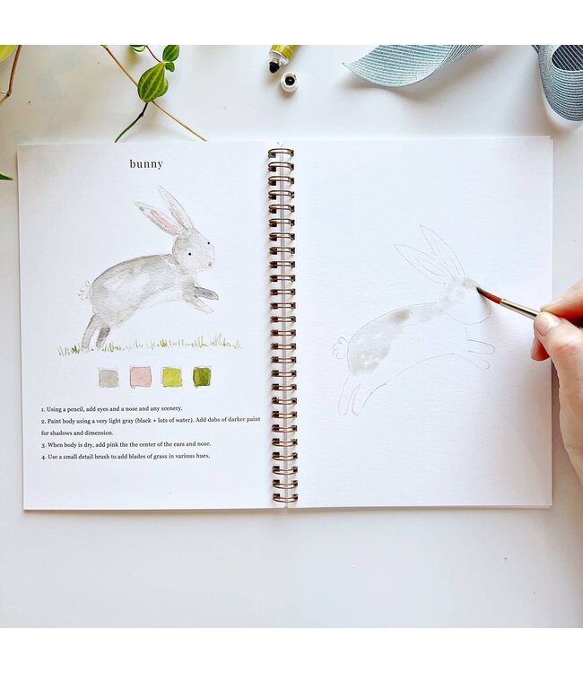 Animals Watercolor Workbook