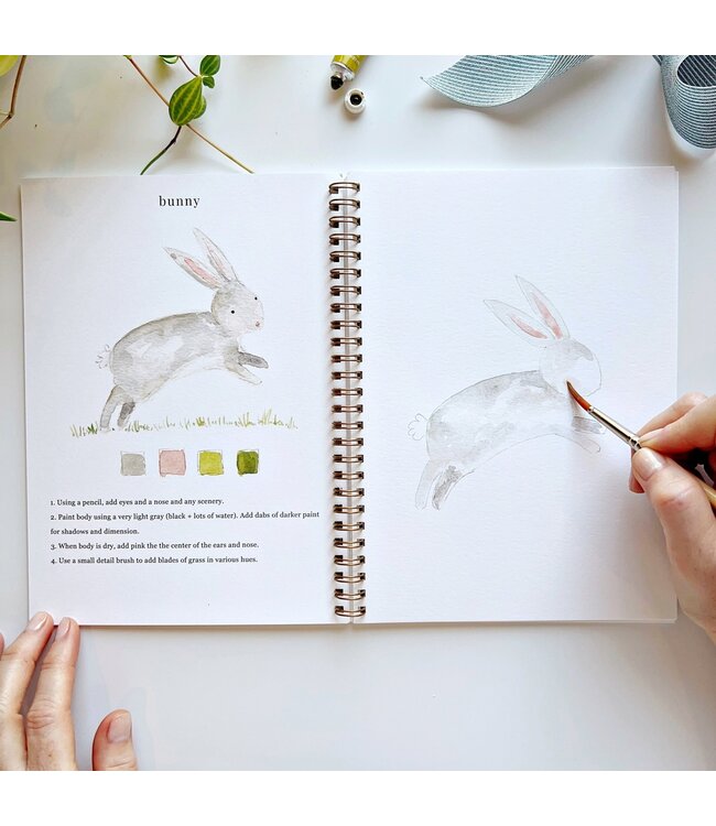 Animals Watercolor Workbook