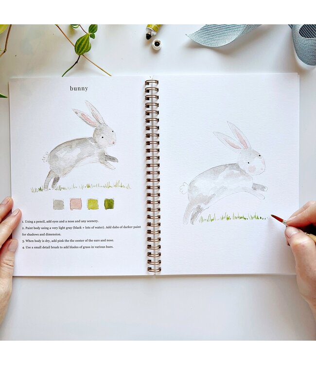 Animals Watercolor Workbook