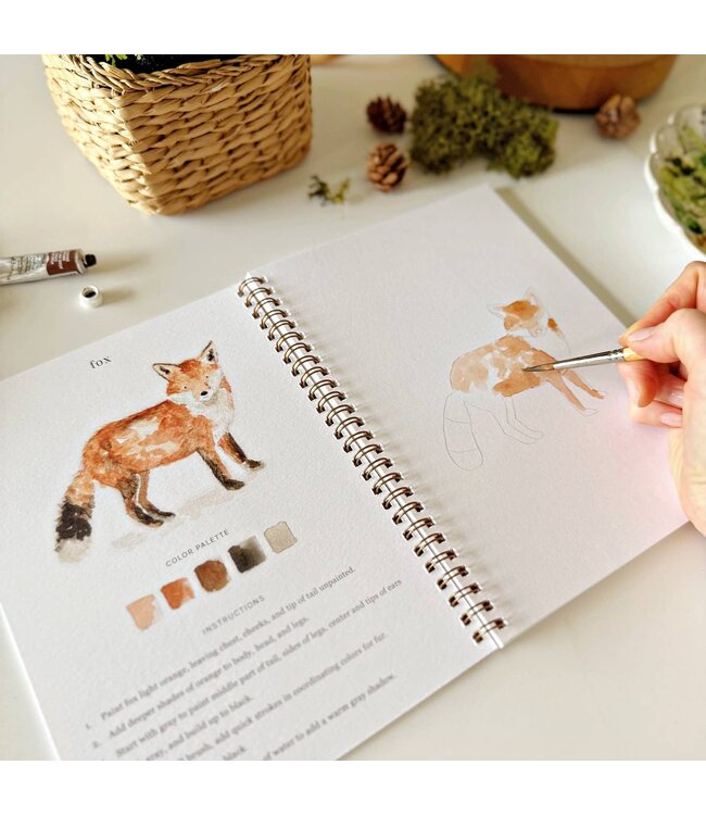 Woodland Watercolor Workbook