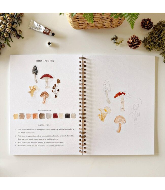 Woodland Watercolor Workbook