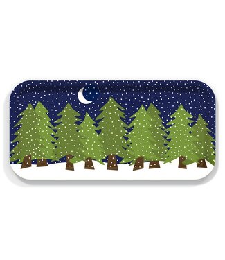 Midnight Snow Forest - Small Serving Tray