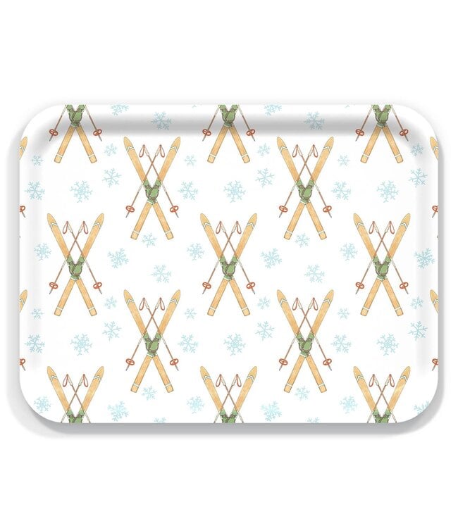 Retro Vintage Skis - Serving Tray
