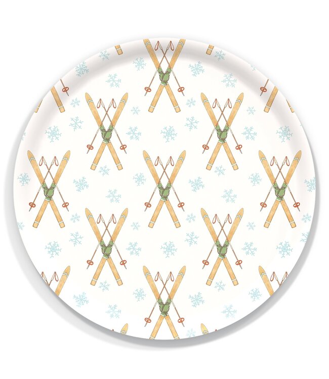 Retro Vintage Skis - Serving Tray