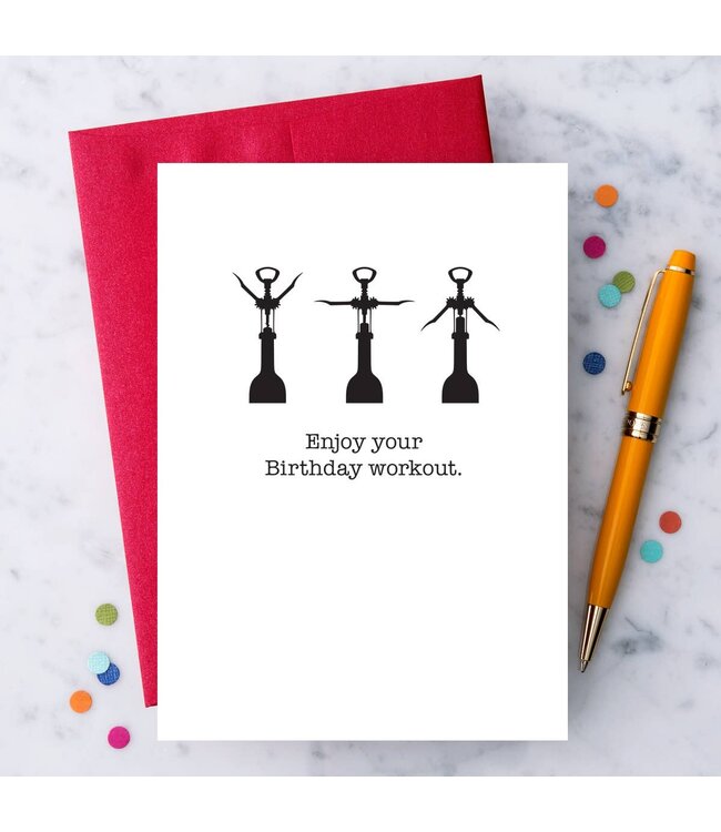 Enjoy Your Birthday Workout Card