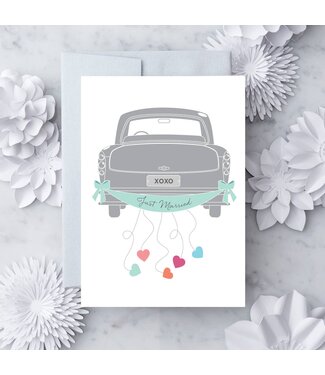 Just Married Wedding Card