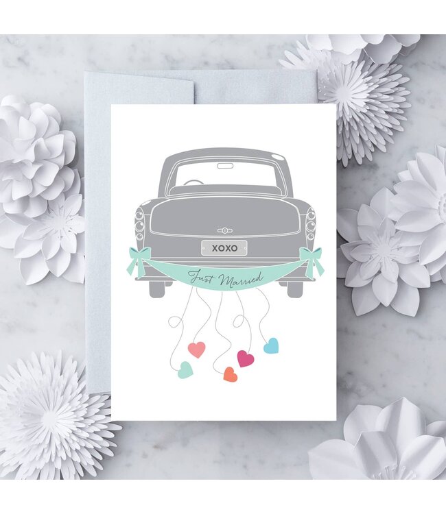 Just Married Wedding Card
