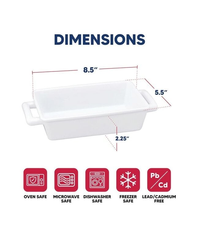 HIC Harold Import Company Individual Lasagna Pan