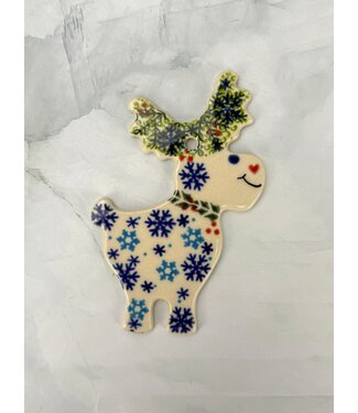 Vena Flat Reindeer Ornament
