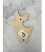 Vena Flat Reindeer Ornament