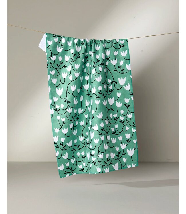 Geometry Tea Towels - Snowdrop