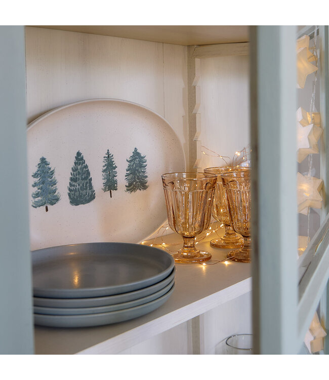 Casafina Platter Oval 16in - Christmas Tree Pacifica