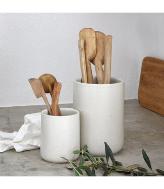 Casafina Pacifica Dinnerware Vanilla Utensil Holder 8"