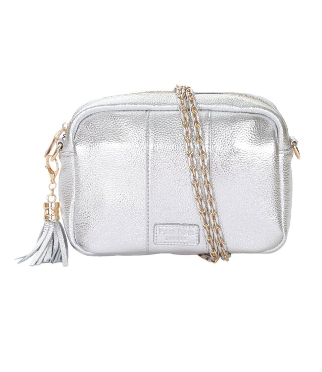 Pom Pom London Strap - Gold Chain Silver Weave