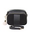 Pom Pom London The Original Suede & Leather Bag - Black