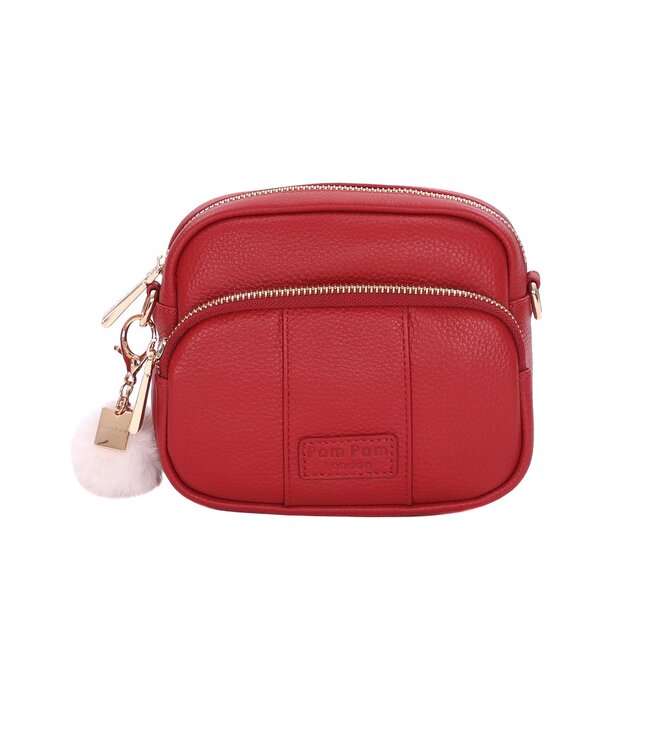 Pom Pom London The Original Mini Bag - Crimson Red
