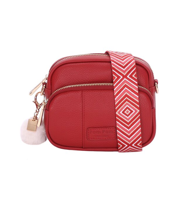 Pom Pom London The Original Mini Bag - Crimson Red