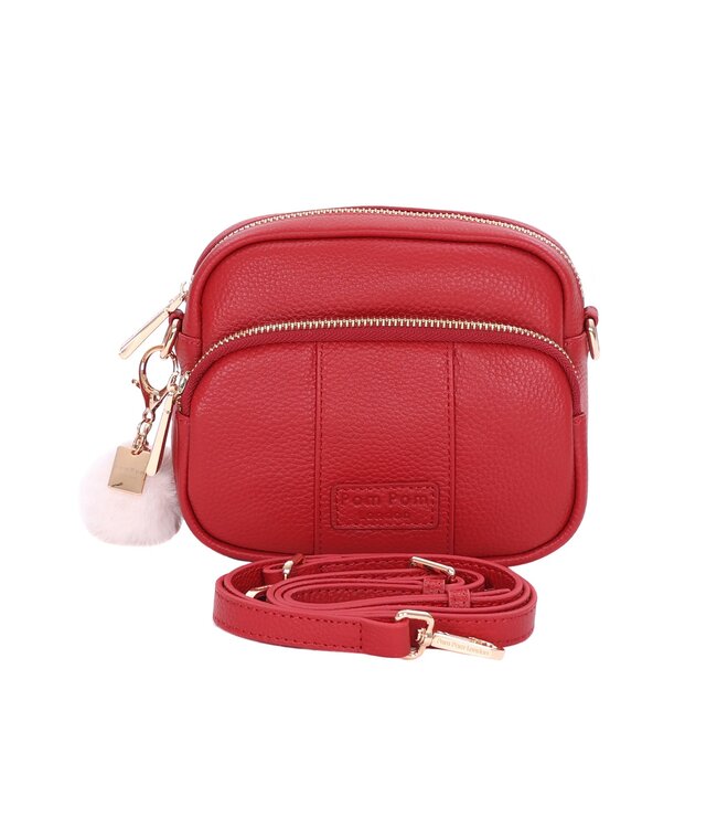 Pom Pom London The Original Mini Bag - Crimson Red