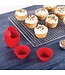 HIC Harold Import Company Mrs. Anderson's Baking Silicone Muffin Cups Red, Set of 12