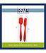 RSVP Ela's Mini Spatula Set - Red