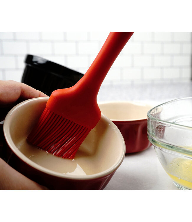 RSVP Ela's Silicone Basting Brush - Red