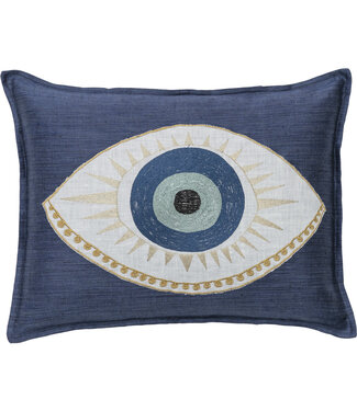 Coral & Tusk Pillow - Evil Eye
