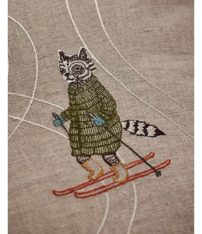 Coral & Tusk Pillow - Downhill Skiers