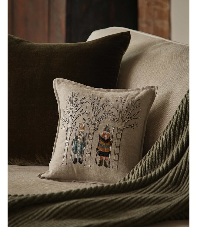 Coral & Tusk Pillow - Aspen Skiers