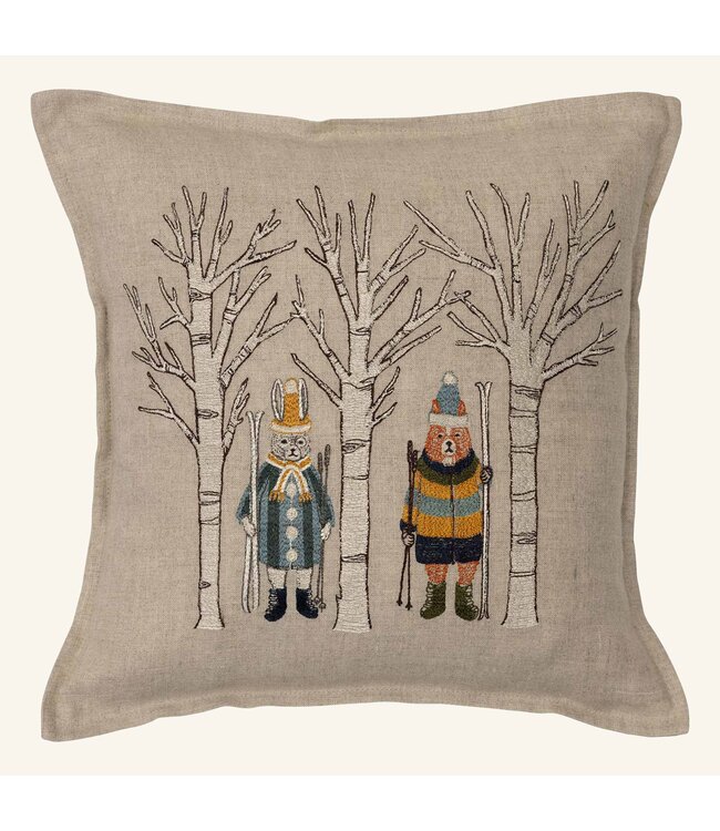 Coral & Tusk Pillow - Aspen Skiers