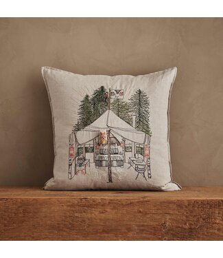 Coral & Tusk Pillow - Camper Fox