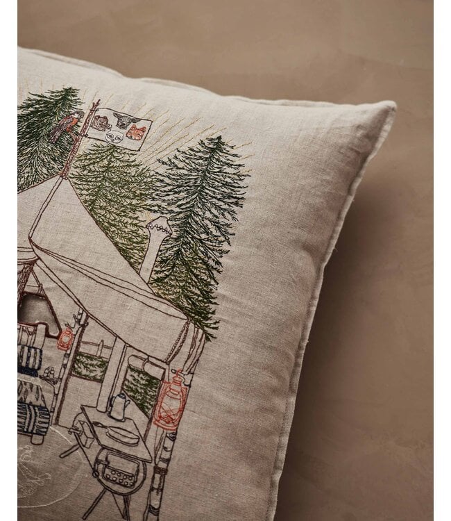 Coral & Tusk Pillow - Camper Fox