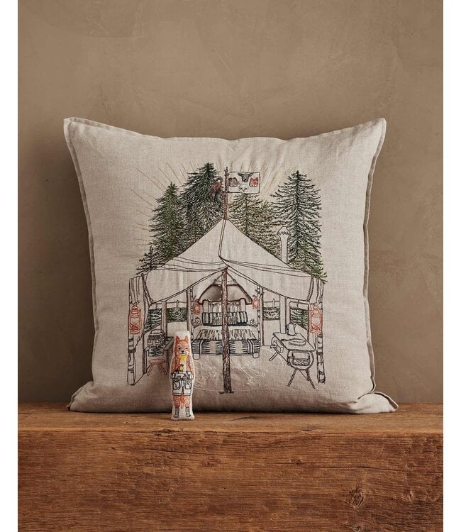 Coral & Tusk Pillow - Camper Fox