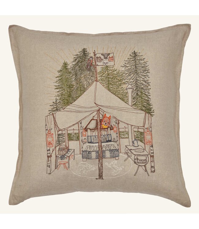 Coral & Tusk Pillow - Camper Fox
