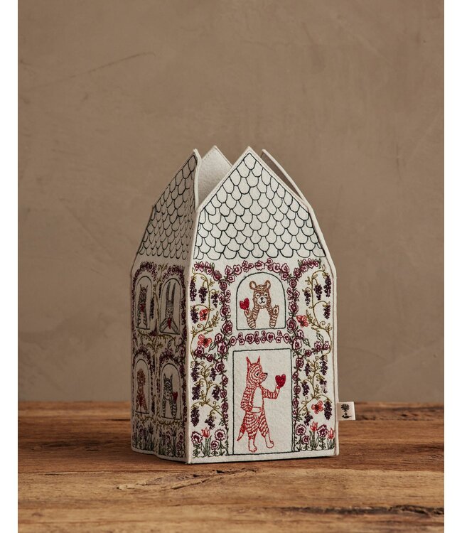 Coral & Tusk Tissue Box Cover - Home Is Where the Heart Is