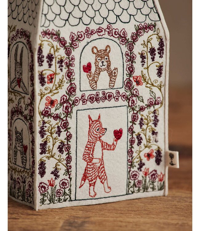 Coral & Tusk Tissue Box Cover - Home Is Where the Heart Is