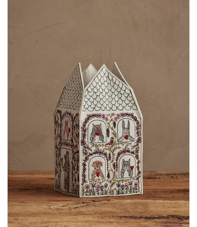 Coral & Tusk Tissue Box Cover - Home Is Where the Heart Is