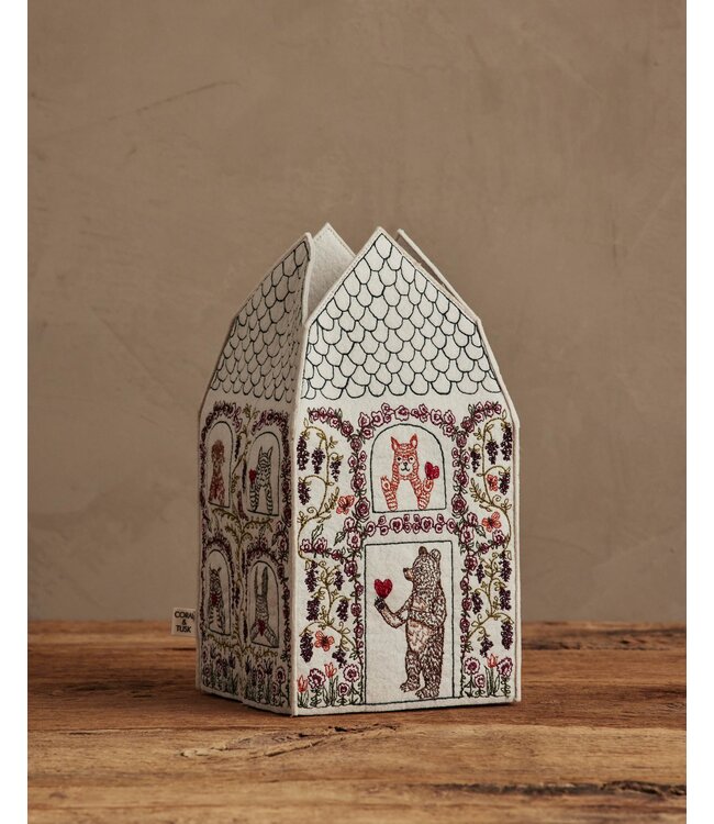 Coral & Tusk Tissue Box Cover - Home Is Where the Heart Is