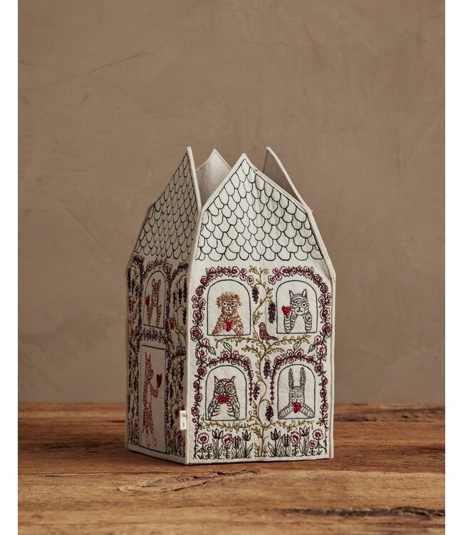 Coral & Tusk Tissue Box Cover - Home Is Where the Heart Is