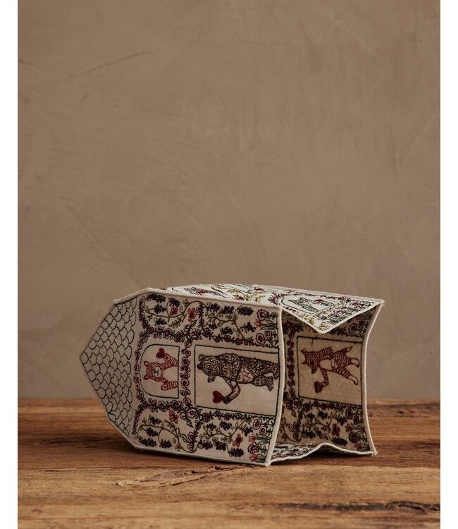 Coral & Tusk Tissue Box Cover - Home Is Where the Heart Is